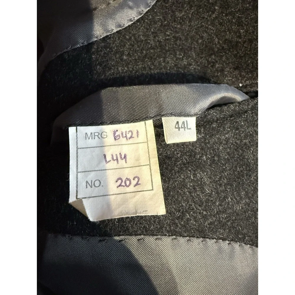 Rottles Blazer 44L Wool Silk Cashmere Sport‎ Coat Dark 3 Button